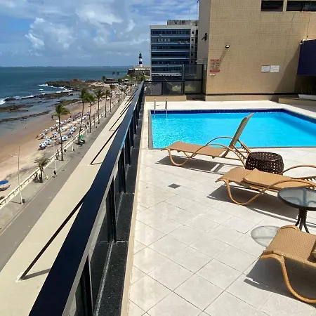 Apartamento Aconchegante Flat Beira Mar Praia Farol Da Barra Salvador Exterior photo
