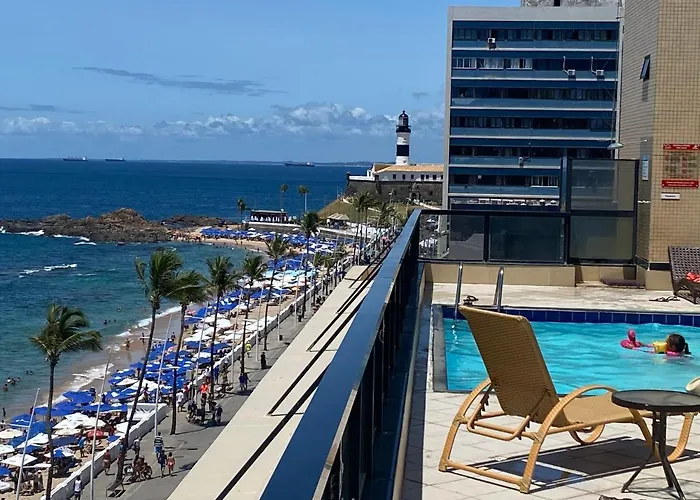 Apartamento Aconchegante Flat Beira Mar Praia Farol Da Barra
