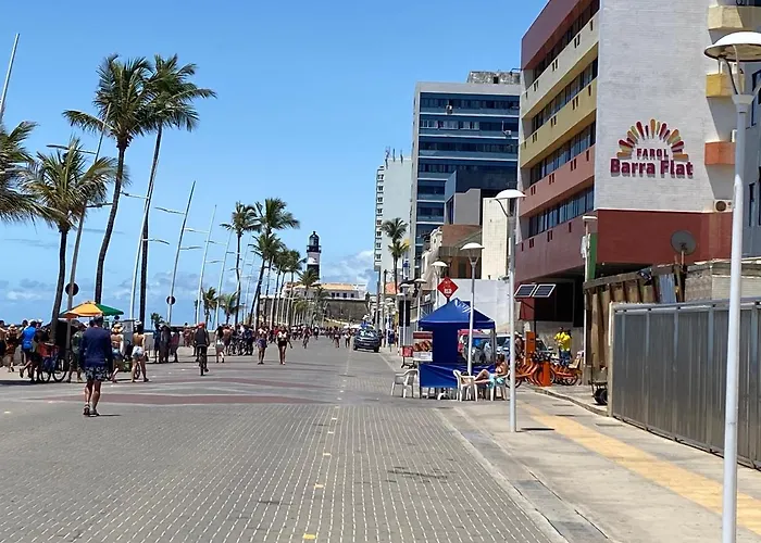 Apartamento Aconchegante Flat Beira Mar Praia Farol Da Barra